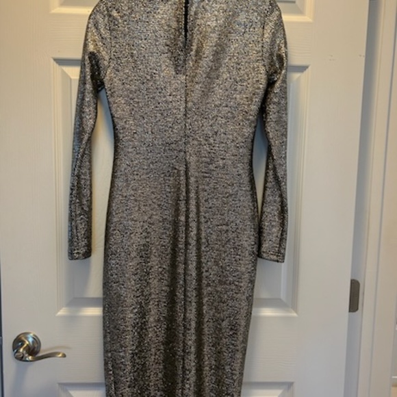 Topshop - Gold metallic body con dress size 6 NWT - Picture 5 of 7
